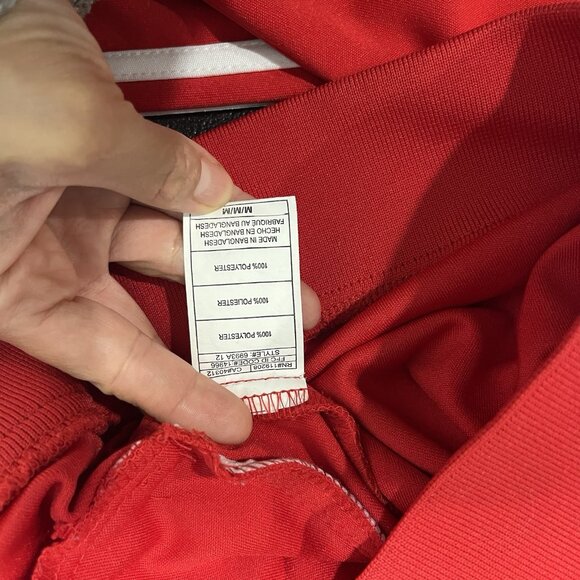 Adidas Full Zip Jacket Mens M Red Blue Los Angeles Stars Track Basketball Retro - Picture 6 of 9